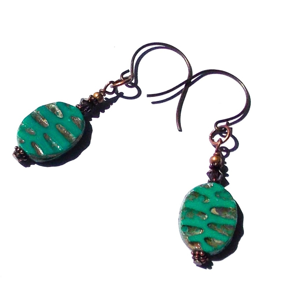 Boho Tribal Earrings Turquoise Festival Jewelry